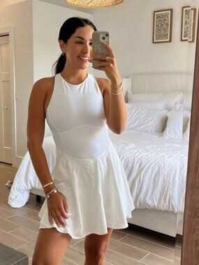 Lululemon Court Crush Dress White Size 8